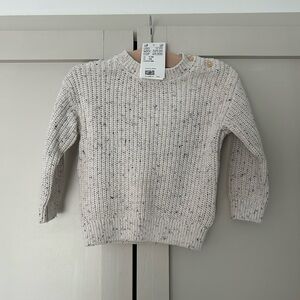 H&M Cream Speckled Knit sweater